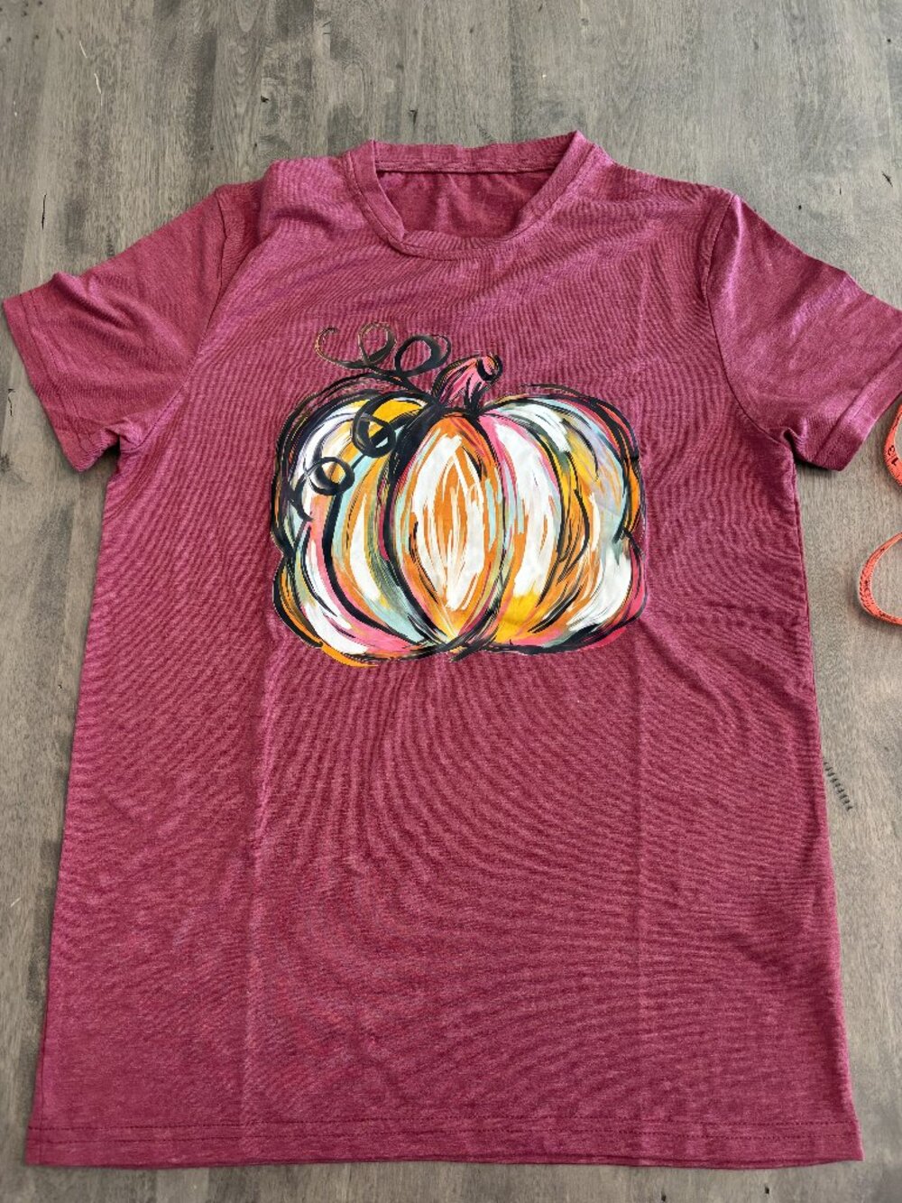 Pumpkin Shirt Women's Small-soft purple material NEW w/o tag